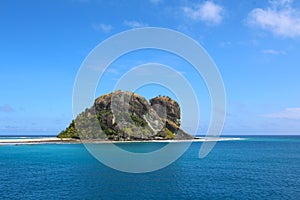 Tropical beach in an island of Fiji