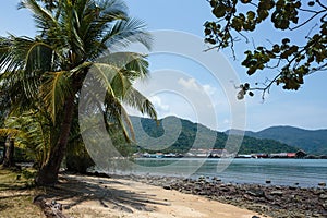 Tropical beach on island of Koh Chang in Thailand