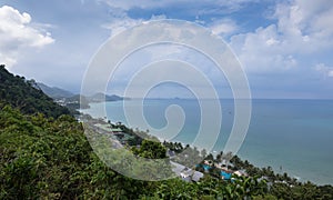 Tropical beach on island of Koh Chang in Thailand