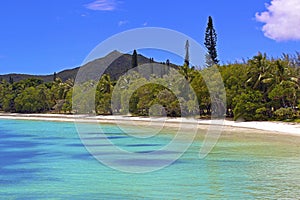 Tropical beach in Isle of Pines, New Caledonia