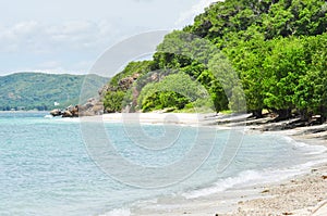 Tropical beach in Koh Kham island, Chonburi Province, Thailand.