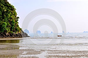 Tropical beach in Krabi, Thailand