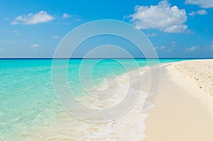 Tropical beach, los roques islands, venezuela