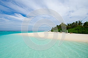 Tropical beach at Maldives