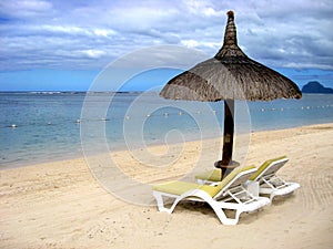 Tropical beach in Mauritius