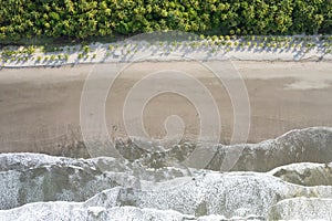 Tropical beach in morning light