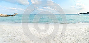 Tropical beach in morning