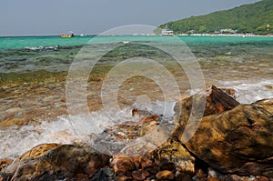 Tropical beach. Nature background