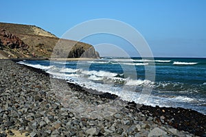 Playa más cercano sobre el canario isla 