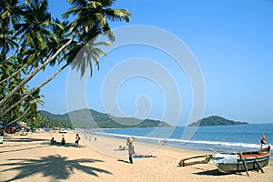 Tropical beach of Palolem photo