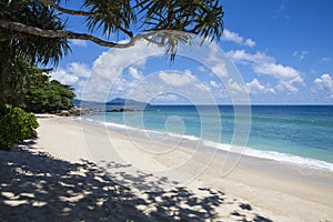 Tropical beach scenery at Andaman sea in Phuket,