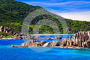 Tropical beach at Seychelles