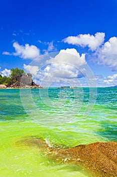 Tropical beach at Seychelles