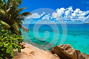 Tropical beach at Seychelles