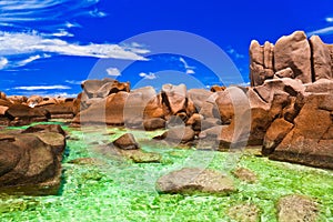 Tropical beach at Seychelles