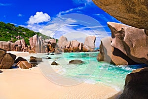 Tropical beach at Seychelles