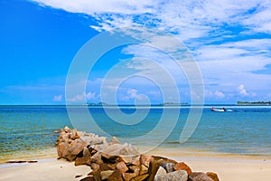 Tropical beach at Seychelles