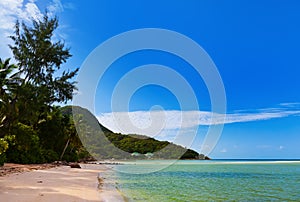 Tropical beach at Seychelles