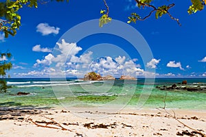 Tropical beach at Seychelles