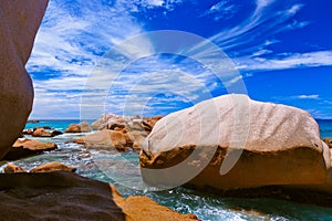 Tropical beach at Seychelles