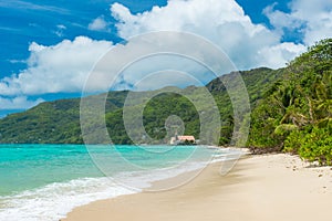 Tropical beach in Seychelles, Mahe