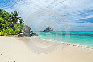 Tropical beach in Seychelles, Mahe