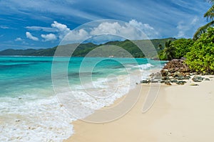 Tropical beach in Seychelles, Mahe