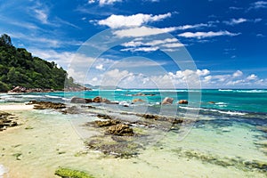 Tropical beach on the sunny day