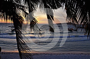 Tropical beach at sunrise, Koh Rong island, Cambodia