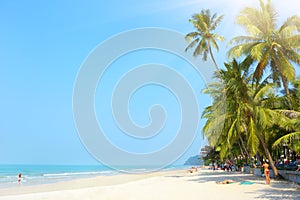 Tropical beach. White sand beach. Koh Chang