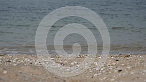 Tropical beach with white sand and blue sea in summer time on sunny day.  Sea