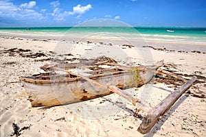 Tropical beach in Zanzibar