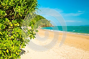 Tropical beautiful beach in the Mu Ko Lanta National Park, Koh Lanta, Krabi