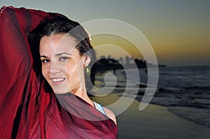 Tropical beauty at dusk