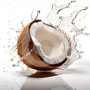 Tropical Bounty: The Open Coconut