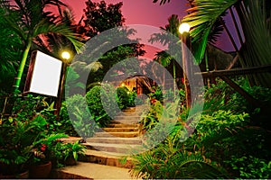 Tropical bungalows photo