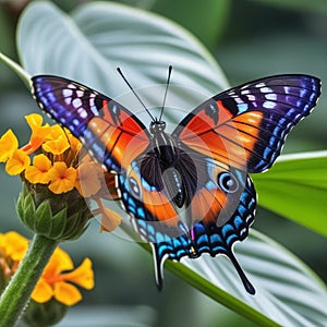 The tropical butterfly dazzles with its ultra colours, enormous wingspan and exotic beauty.