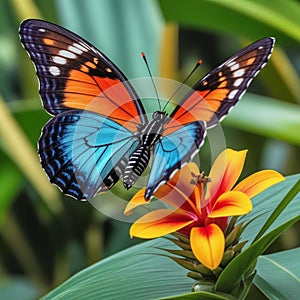 The tropical butterfly dazzles with its ultra colours, enormous wingspan and exotic beauty.