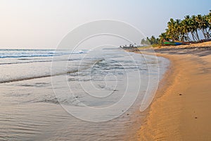 Tropical coastline in India - Kappil Beach