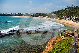 Tropical coastline from observation deck