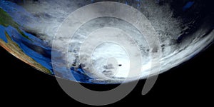 Tropical Cyclone Harold Hurricane 3D illustration