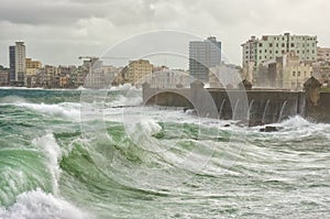 Tropical cyclone in Havana