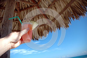 Tropical drink in Cuba