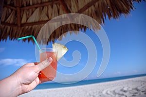Tropical drink in Cuba