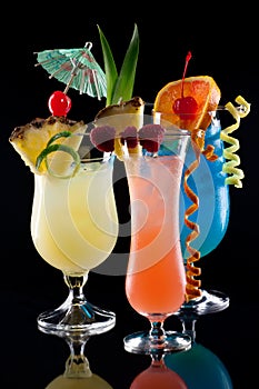 Tropical drinks - Most popular cocktails series