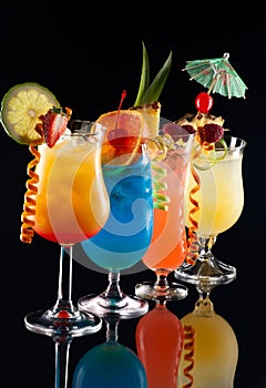 Tropical drinks - Most popular cocktails series