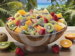 Tropical Euphoria. A Culinary Oasis of Freshness in Every Fruitful Bite
