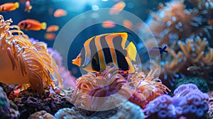 Tropical Fish and Colorful Corals in Mesmerizing Aquarium Ecosystem