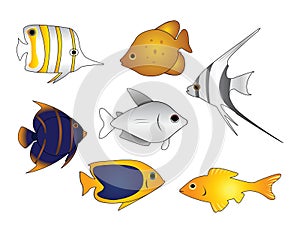 Tropical fish vector