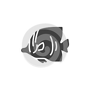 Tropical fish vector icon